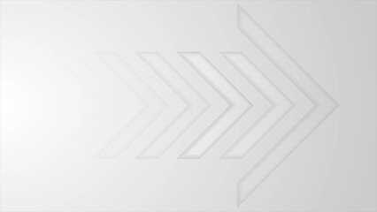 Grey tech arrows abstract minimal background