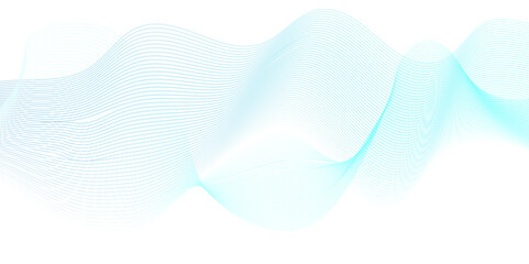 Abstract blue blend waves lines futuristic technology background. Modern blue flowing wave lines and glowing moving lines. Futuristic technology and sound wave lines background.