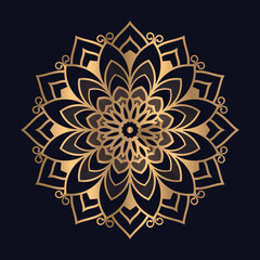 Mandala pattern design with background temple vector illustration icon vector