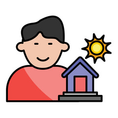 Real Estate Agent Icon