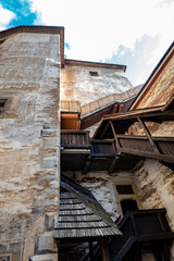 Outdoor spaces in the Orava Castle, Slovakia