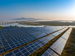 Solar panels and wind power generation equipment