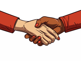 Doodle Hands joining together, cartoon sticker, sketch, vector, Illustration, minimalistic