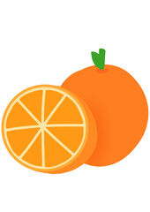 orange fruit cartoon