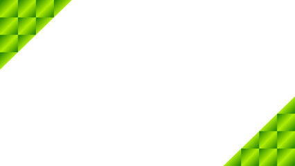 Background white with green border. Vector can be used for banners, posters, power points, templates, slides, etc.