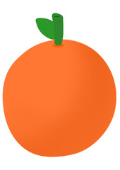orange fruit cartoon