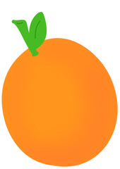 orange fruit cartoon