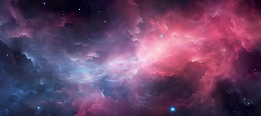 Galaxy texture with stars and beautiful nebula in the background, pink and gray.