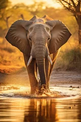  An elegant elephant in the heart of an African savannah © Lubos Chlubny
