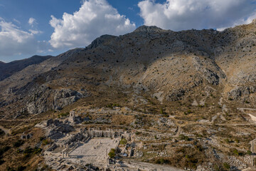Drone images of the ancient city of Sagalassos near Burdur.