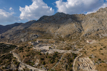 Drone images of the ancient city of Sagalassos near Burdur.