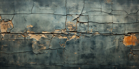 Black dark navy blue texture painted old building wall with cracks background