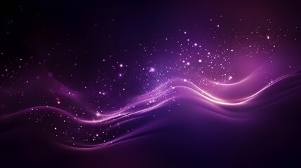 Fototapeta na wymiar abstract background with glowing lines, Digital purple particles wave and light abstract background shining dots stars. Wallpaper 