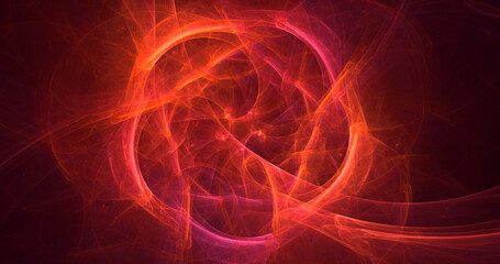 3D manual rendering abstract round light background