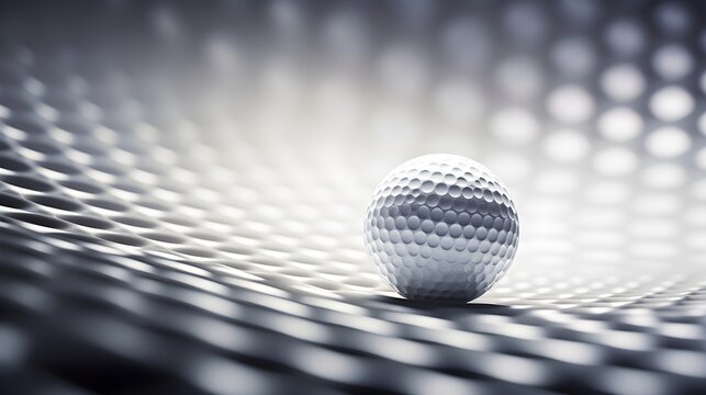 A golf ball for speed, accuracy, and control, highlighting its intricate details against a sleek modern background.