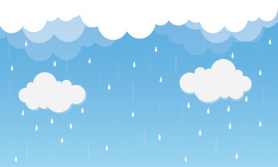 rain sales background with cloud design