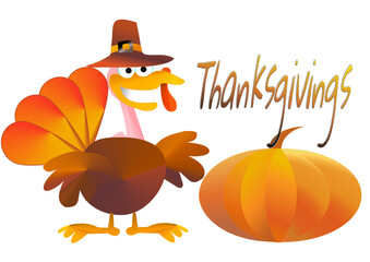 thanksgivings, turkey ,autumn - great for website, email, greeting card, presentation, postcard, book, t-shirt, sweatshirt, sticker, book, gift wrap, printables, banner, template, card, sublimation	