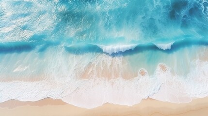Ocean waves on the beach as a background. Beautiful natural summer vacation holidays background