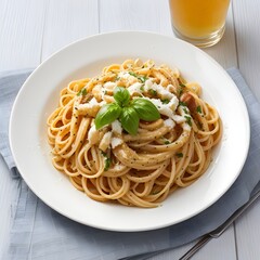delicious pasta dish , cheese