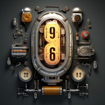 Intricate Rube Goldberg-like Machine