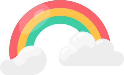 Rainbow weather icon