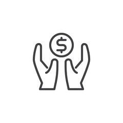 Money Savings line icon