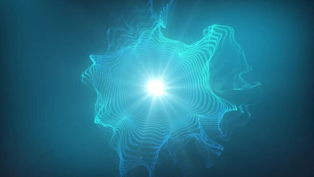 Awakening the Throat Chakra (Vishuddha) Chakra Symbol-Vibrant 4K Video Animation