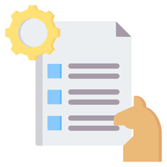 Fototapeta premium Srategic Planning Flat Icon