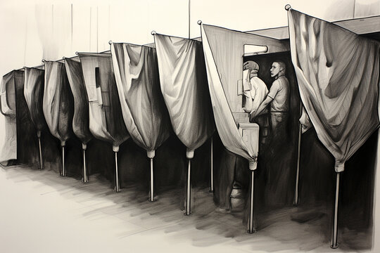 the polling booth