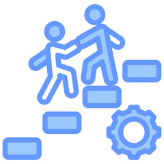 Onboarding Program Blue Icon