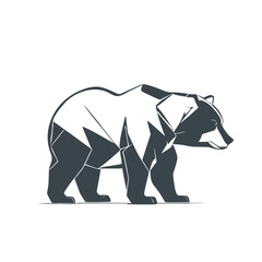 The bear symbolizes art design stock illustration