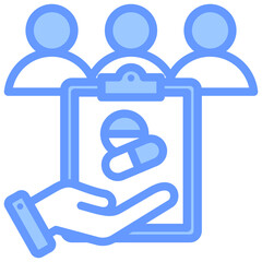 Interventional Study Blue Icon