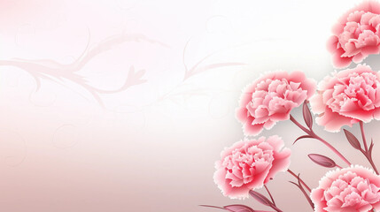 Chinese Style  pink Flowers