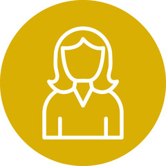 Vector Design Character Female Icon Style