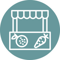 Vector Design Farmer's Market Icon Style