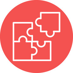 Vector Design Puzzle Icon Style