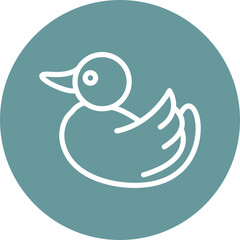 Obraz premium Vector Design Rubber Duck Icon Style