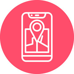 Vector Design Gps Navigation Icon Style