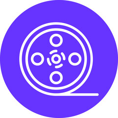 Vector Design Film Reel Icon Style