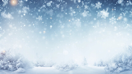 Obraz na płótnie Canvas christmas background with snowflakes