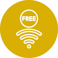 Vector Design Free Wifi Icon Style