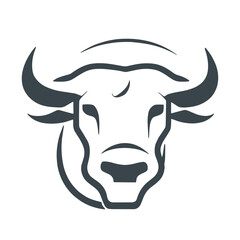 The bull symbolizes art design stock illustration. A symbol of virility, sovereignty, and wealth

