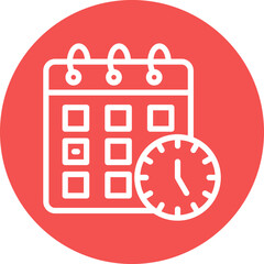 Vector Design Schedule Icon Style