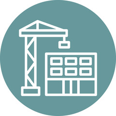 Vector Design Building Contruction Icon Style