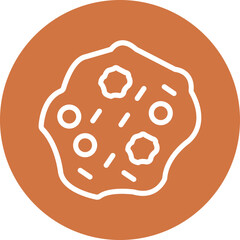 Vector Design Chocolate Chip Cookie Icon Style