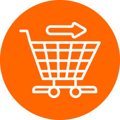 Vector Design Continue Shopping Icon Style
