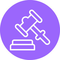 Obraz premium Vector Design Gavel Icon Style