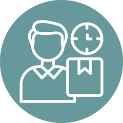 Vector Design Lead Time Icon Style