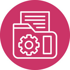 Vector Design Documents Management Icon Style