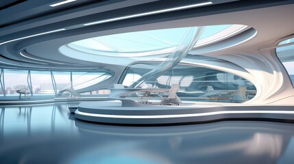 Fototapeta premium Modern Office Space with a Twist